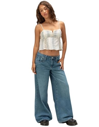 RSQ Women's Low Rise Baggy Jeans